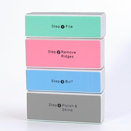 Xyindia(TM)4 Ways Nail Art Polisher Manicure Nail Art Sanding File Tips Polish Buffer Block Shiner File,10pcs/lot