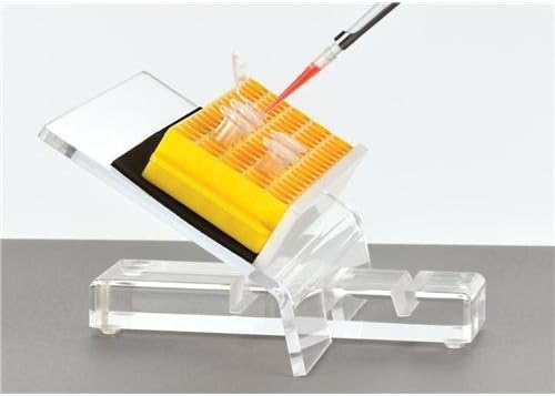 Diversified Biotech TRAJ-1000 Adjustable Tube Rack Easel, 1" Height, 1" Wide, 1" Length, Borosilicate Glass