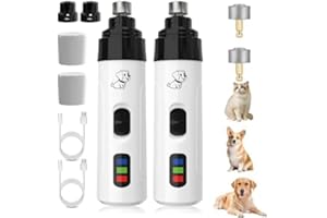 2026 Upgraded Heusom Silent Groom Pro Nail Grinder, Dog Silent Nail Grinder for Dogs Silent Dog Nail Trimmer, Electric Dog Na