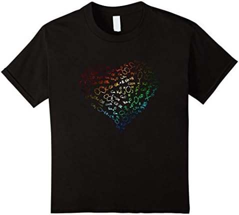 unisex-child I Love Chemistry Shirt Funny Chemistry Elements Organic 6 Black