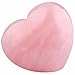 SUNYIK Natural Rose Quartz Pocket Puff Heart Worry Healing Palm Stone Pack of 10(0.8