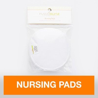 FuzziBunzBreast Pads, White