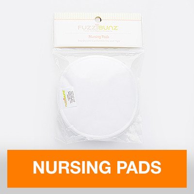 FuzziBunzBreast Pads, White