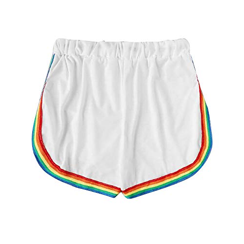 rainbow running shorts