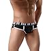 Men's Underwear,Neartime Thin Boxers Light Men Shorts Briefs Musical Note Type (M, Black)