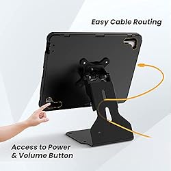 Beelta iPad POS Stand for Desk Heavy Metal Flip