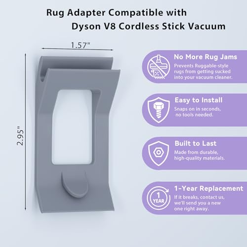 Rug Adapter Compatible with Dyson V8 Cordless Stick Vacuum – Prevents Rug photo 8