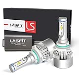 LASFIT LS Series 9006/HB4 LED Headlight Bulbs-LUMILEDS LUXEON Z ES Chips-90W 10000LM 6000K-Low Beam/Fog Light-2 Yr Warranty