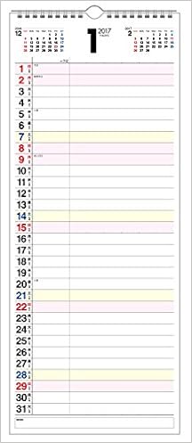 Amazon Co Jp 17年 書き込み式スケジュールカレンダー A3タテ長 カレンダー 永岡書店編集部 本