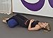 YogaDirect Supportive Round Cotton Yoga Bolster, Blue