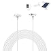 Ring Solar Panel Extension Cable - Weatherproof DC Extension Cable Compatible with Ring Spotlight Cam Battery Solar Panel, Placing Solar Panel Further for Maximum Sunlight Exposure,8.2ft, White primary