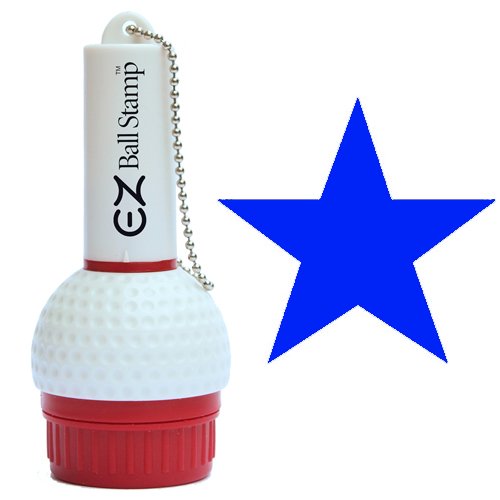 EZBallStamp Golf Ball Stamp - Blue Star