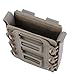 Simways Rifle Mag Pouch Holster 5.56 and 7.62 Soft Magazine Pouches Holder Tactical Mag Carrier with Molle Clips for M4 M16, AR15, AK47 Magazine (Tan)