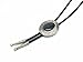 KeCol Native American Art Indian Stone Necktie Bolo Tie (Black)