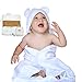 100% ORGANIC Bamboo Baby Bear Hooded Bath Towel & Washcloth Gift Set –Luxuriously Soft, Extra Large Towel With Hood & Hypoallergenic for Babies & Toddlers – Unisex - BONUS Baby Nail Clipper