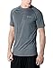 CLSL TM-MTS03-DGZ_Large j-ALX Tesla Men's Lightweight HyperDri Cool T Shirt Running Short Sleeve Top MTS03