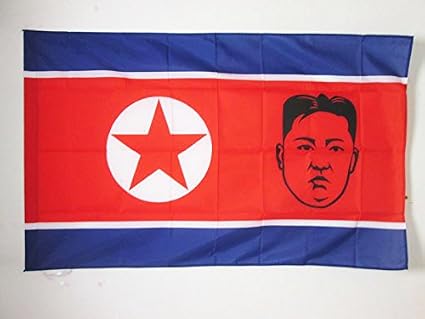 AZ FLAG Bandera de Corea del Norte con Kim Jong-UN 150x90cm para ...