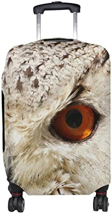 COOSUN Snowy Owl Print Travel Luggage Protective Covers Washable Spandex Baggage Suitcase Cover - Fits 18-32 Inch