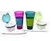 Snackeez 2-In-1 Snack & Drink Cup Light-Up LED 2-Pack (Pink/Blue & Blue/Green)