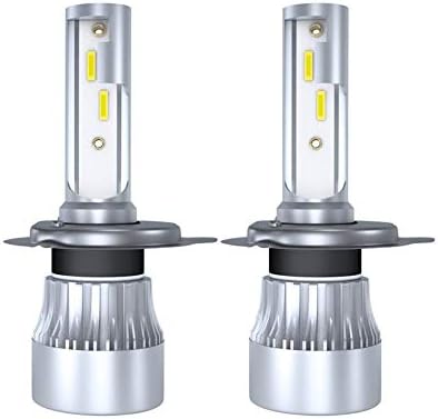 NAKELUCY 6000LM 60W 6000K LED Headlight Bulb Car Light, 12V Auto LED Lamp No Radio Noise charmingly