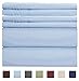 CGK Linens Queen 6 Piece Sheet Set - Cooling Sheets for Hot Sleepers - Hotel Luxury Bedding Set with 8-16 Inch Deep Pockets - 1 Flat & 1 Fitted & 4 Pillowcases - Soft, Comfy & Wrinkle Free - Baby Blue