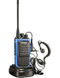 Arcshell   Radios recargables de largo alcance de dos vías con auriculares, 6 unidades, UHF 400   470 MHz, batería de iones de litio y cargador incluidos.