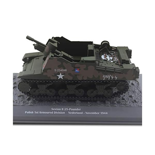 SY-Heat Legierungs-Tank-Modell, Militärmodell-Dekoration Sexton II 25-Pfund-Polnisch-Polnische 1. Gepanzerte Division… – Bild 3