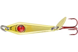 Northland Tackle Tungsten Slim Spoon, Fast-Sinking Thin Profile Ice Fishing Lure for Walleye, Crappie, & More, 12 Colors, ⅛ Oz, ¼ Oz, ⅜ Oz Lure Sizes