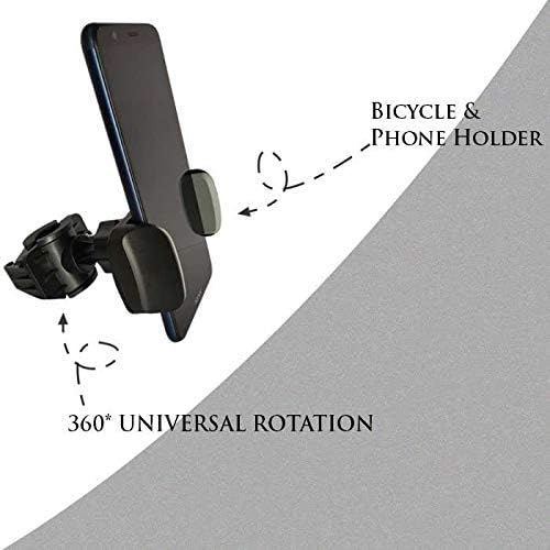 Skycandle Mobile Holder/Mobile Stand Mount with 360 Rotation for Motorcycle/Bicycle for GPS Navigation (Grey)