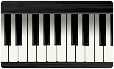 Piano Keys Custom Doormat Entrance Mat Floor Mat Rug Indoor/Outdoor/Front Door/Bathroom Mats Rubber Non Slip Size 30 x 18 inches