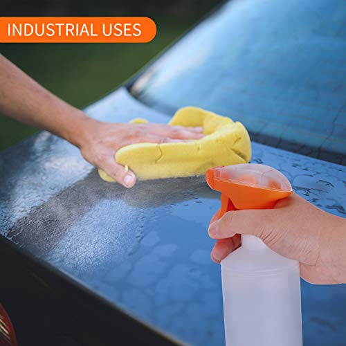 Plastic Spray Bottles, 16 oz Empty Spray Bottles for Cleaning Solutions