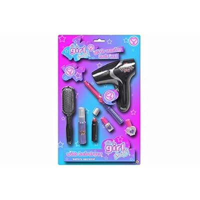 Girls' Hair Set with Hairdryer, Curlers, and Kuwait Ubuy