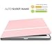 MoKo Case for New iPad Pro 12.9 Inch 2017 - Premium Light Weight Stand Folio Shock Proof Cover Protector for Apple New iPad Pro 12.9 Inch 2017 & 2015 Tablet, PINK (with Auto Wake/ Sleep)