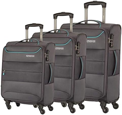 american tourister trolley bags black