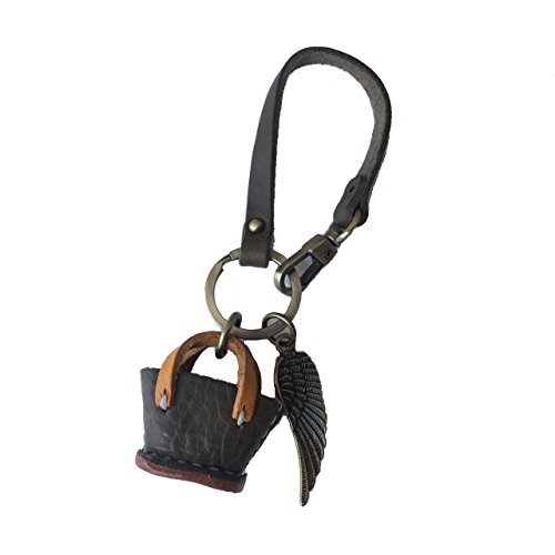 Key Chain Genuine Premium Leather Mini Bag Handmade Vintage Design