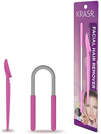 Krasr Facial Hair Epilator For Women - Effectively Remove Unwanted Face Hair Without The Use of Tweezers or Expensive Laser Treatment, Waxing &amp; Threading Systems