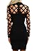 AMiERY Women's Hollow Out Cocktail Clubwear Bandage Evening Party Bodycon Dress Black M