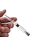 Luer Lock Glass Syringe Measuring Refilling for Oil Wax Lab (10, 2.25ML)