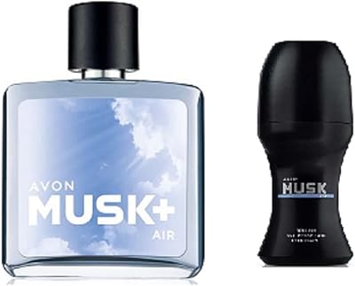 Avon Musk Air for Men EDT 75ml & Roll On Deodorant 50ml Set 2 Piece