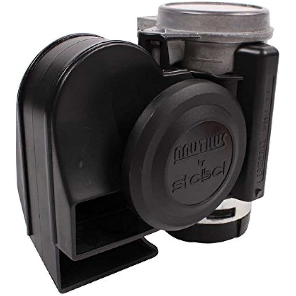 11690019 Nautilus Compact Mini Air Horn Black Automotive eBay