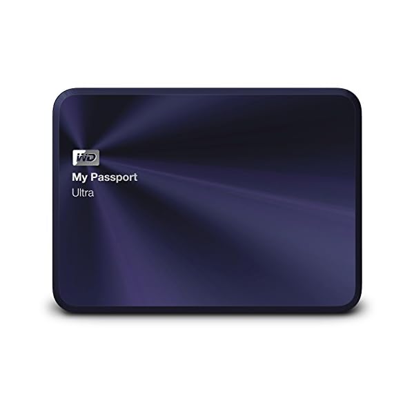 Western Digital 2TB blauschwarz My Passport Ultra Metal Edition tragbare externe Festplatte - USB 3.0 - WDBEZW0020BBA… – Bild 3