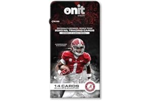 ONIT ATHLETE ONIT Alabama Football Nil Trading Cards - 14 Card Pack - 2023 Officially Licenced NCAA - Signature Series Cards Autographs - Blackout Cards - Icon Series Cards - Crimson Tide