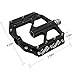 FOOKER Bike Pedals Non-Slip Aluminum Alloy MTB Mountain Bike Pedals 3 Bearing 9/16