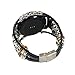 Fit Samsung Galaxy Watch (42mm)/ Gear Sport/Gear S2 Classic Bands, 20mm Elegance Vintage Leather Replacement Watch Bands Straps Wristbands with Metal Clasp Accessories for Galaxy Watch 42mm (Black)