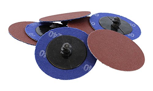 ABN 2 Inch A/O Aluminum Oxide Roloc Roll Lock Abrasive Sanding & Prep Quick Change Discs 50 Pack 240 Grit