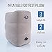 Travel Pillows for Airplanes - Inflatable Foot Rest Pillow with Airplane Travel Accessories, Travel Bag and Dust Cover, Eye Mask and Earplug