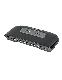 Monoprice 7 Port USB 3.0 Hub combo (3.0 x 4 2.0 x 3) con adaptador AC, 12 V 2.5 A (109956)