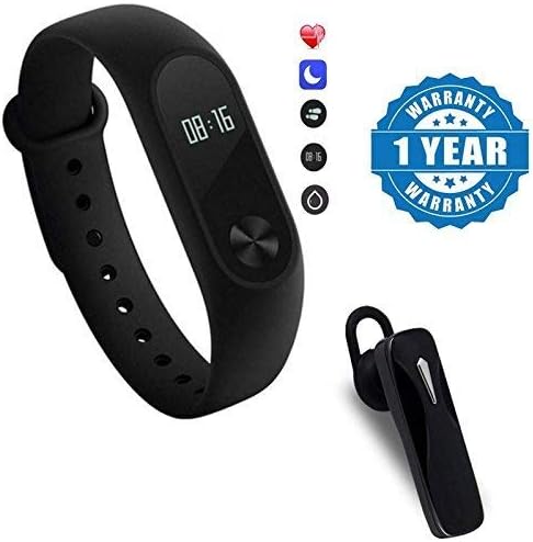 SHYLOC Activity Tracker and Fitness Band with Heart Rate Monitor | Waterproof Sports Health Activity Fitness Tracker with Mono Bluetooth Headset for All Android and iOS Smartphones
