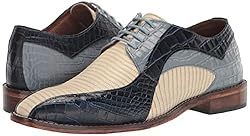 Stacy Adams Men's Turano Bike Toe Oxford, Dark Blue