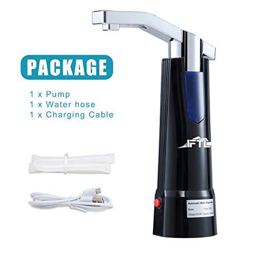 FTL 5 Gallon Water Bottle Dispenser Wireless Automatic Electric Water Pump Dispenser Manual Pump - 1 to 5 Gallon Jugs